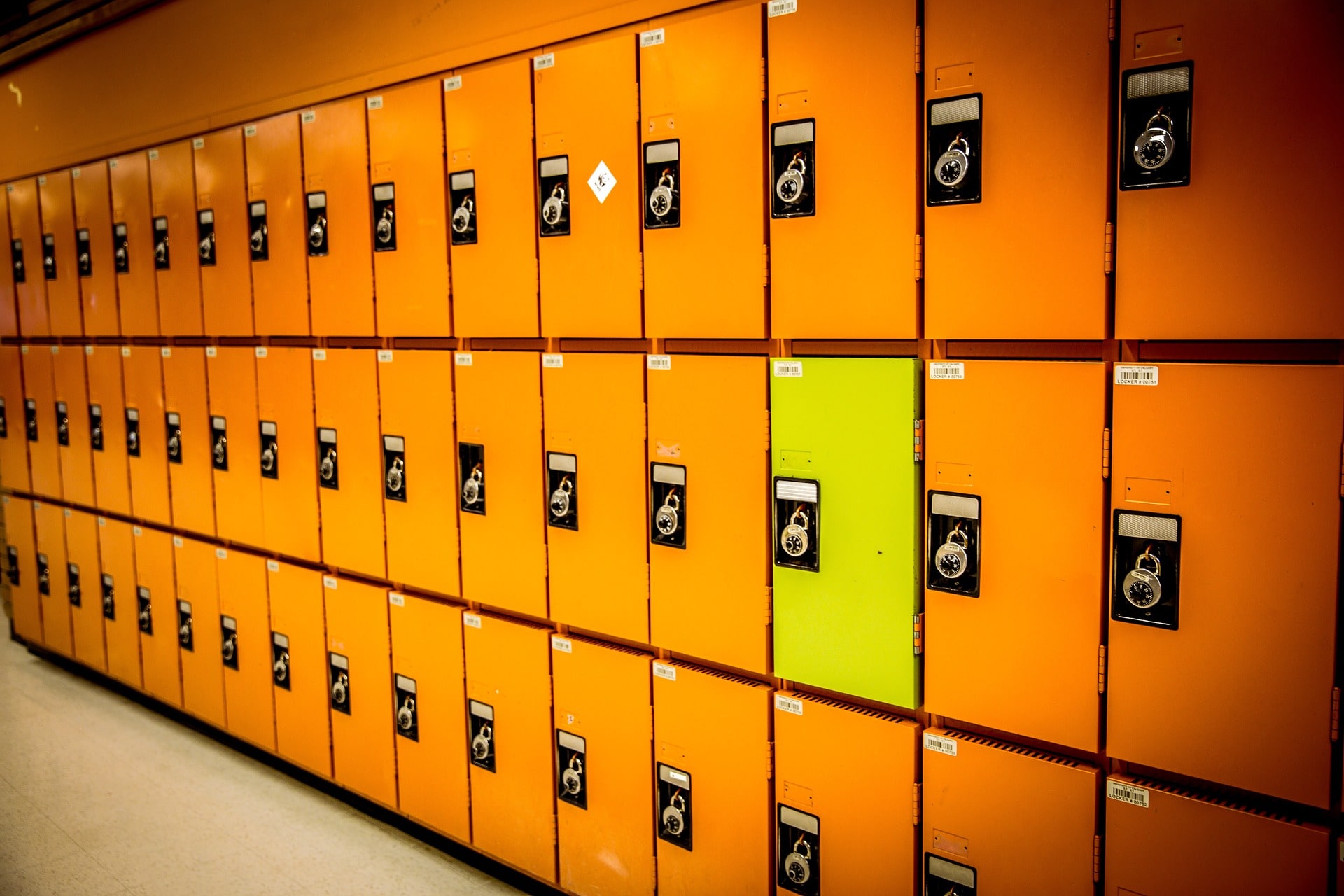 Imagen de muestra de una seria de lockers